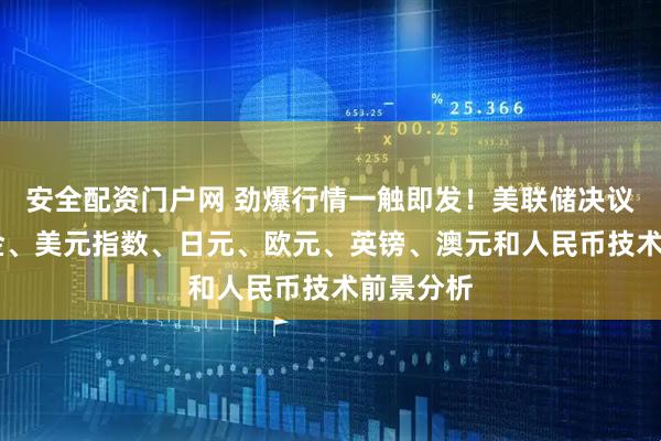 安全配资门户网 劲爆行情一触即发！美联储决议来袭 黄金、美元指数、日元、欧元、英镑、澳元和人民币技术前景分析